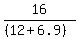 16%2F%28%2812%2B6.9%29%29