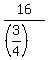 16%2F%28%283%2F4%29%29
