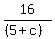 16%2F%28%285%2Bc%29%29