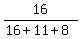 16%2F%2816%2B11%2B8%29