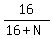 16%2F%2816%2BN%29