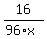 16%2F%2896%2Ax%29