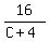 16%2F%28C%2B4%29