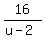 16%2F%28u-2%29