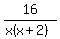16%2F%28x%28x%2B2%29%29