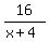 16%2F%28x%2B4%29
