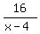 16%2F%28x-4%29