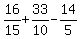 16%2F15+%2B+33%2F10+-+14%2F5