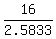 16%2F2.5833