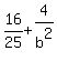 16%2F25+%2B+4%2Fb%5E2