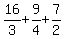16%2F3%2B9%2F4%2B7%2F2