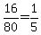 16%2F80=1%2F5