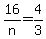 16%2Fn+=+4%2F3
