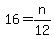 16=n%2F12