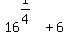 16%5E%281%2F4%29+%2B+6