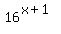 16%5E%28x%2B1%29