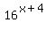16%5E%28x%2B4%29