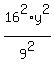 16%5E2%2F9%5E2%2Ay%5E2