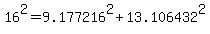 16%5E2=9.177216%5E2%2B13.106432+%5E2