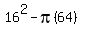 16%5E2+-pi%2864%29