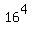 16%5E4