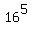 16%5E5