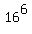 16%5E6