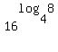 16%5Elog%284%2C8%29