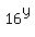 16%5Ey