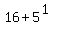16+%2B+5%5E%281%29