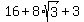 16+%2B+8+%2A+sqrt%283%29+%2B+3
