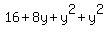 16+%2B+8y+%2B+y%5E2+%2B+y%5E2