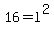 16+=+l%5E2