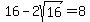 16+-+2sqrt%2816%29+=+8