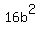 16+b%5E2