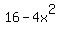 16-4x%5E2