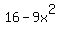16-9x%5E2