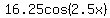 16.25cos%282.5x%29