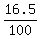 16.5%2F100