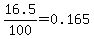 16.5%2F100=0.165