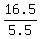 16.5%2F5.5
