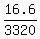 16.6%2F3320