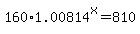 160%2A1.00814%5Ex=810
