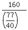 160%2F%28%2877%2F40%29%29