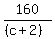 160%2F%28%28c%2B2%29%29