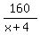 160%2F%28x%2B4%29