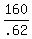 160%2F.62+