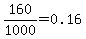 160%2F1000=0.16