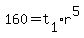 160=t%5B1%5D%2Ar%5E5