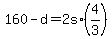 160+-+d+=+2s%2A%284%2F3%29